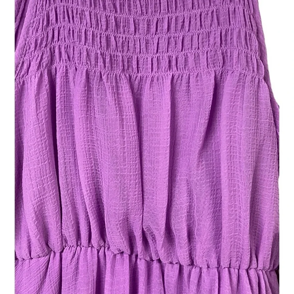 GB Girls Purple Dress Smocked Halter Size S Sleeveless Party Casual Dress New‎